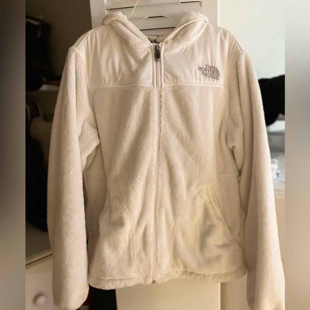 White NorthFace fleece